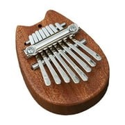 Clerance! Notes Wood Quality Dragon Cat Wandering Thumb Harp 8 Notes Mini Cardinba Crystal Transparent Five Finger Harp Portable Beginner'S Hand Harp Style